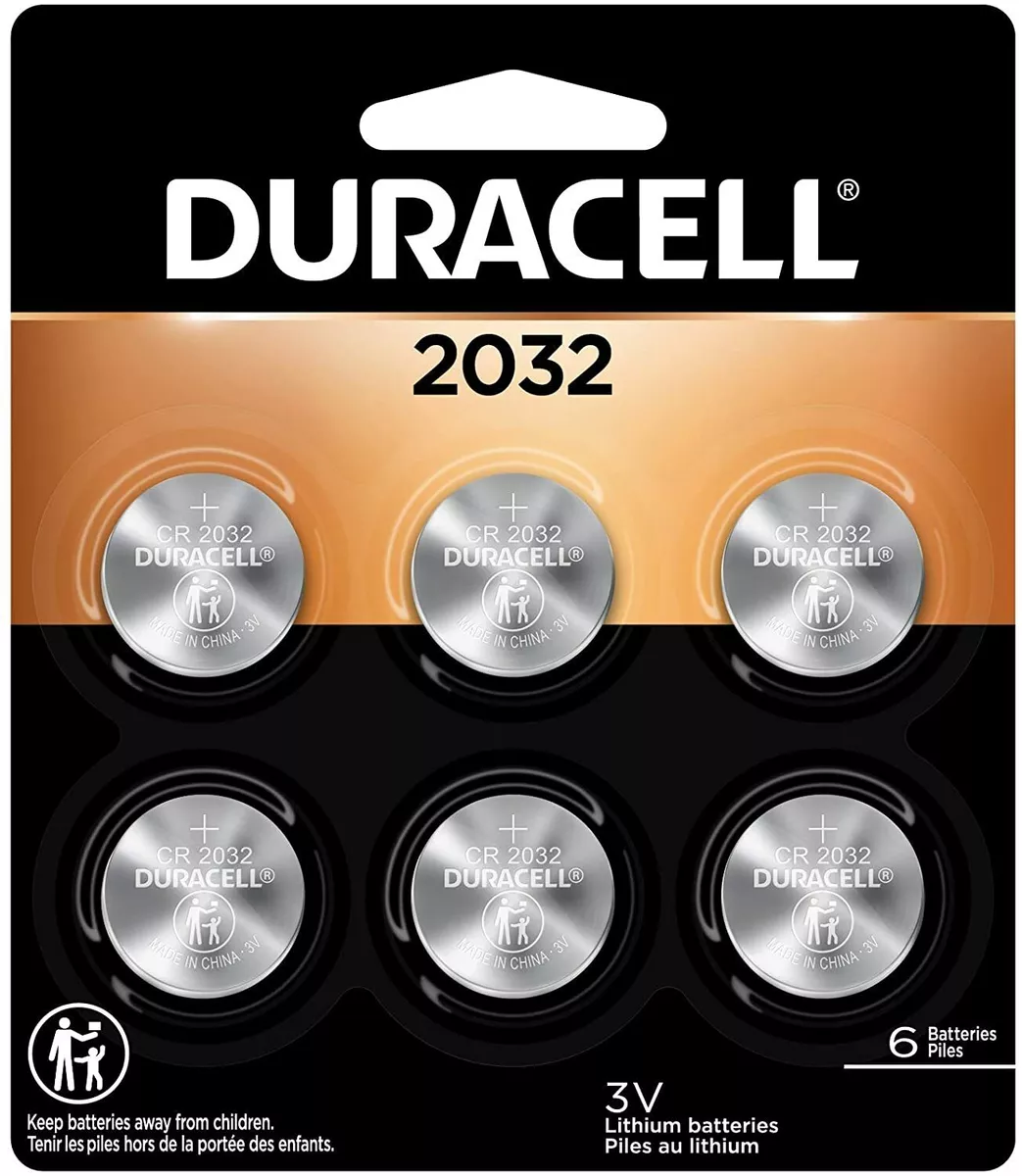 6 Pack Duracell 3V DL2032 / CR2032 Lithium Battery Fresh Dated