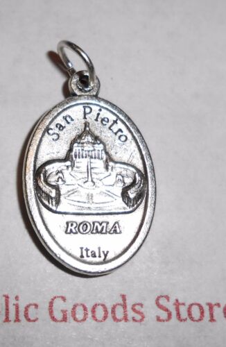 Papa Francisco - italiano fundido a presión oxidado - tono plateado - medalla de 1 pulgada - Imagen 3 de 3