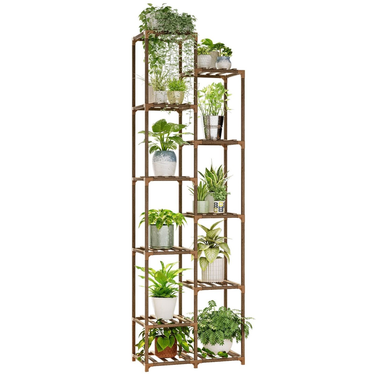 Plant Stand Indoor 72'' Tall Plant Shelf Outdoor Large Wood Plant