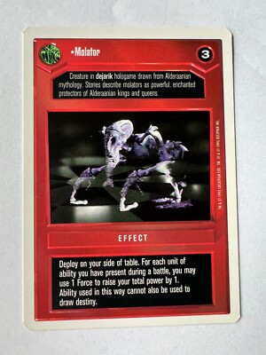 Decipher Star Wars CCG Premiere RARE WB MOLATOR