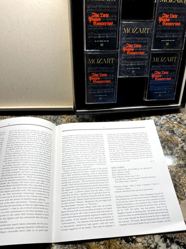 1980 Time Life Mozart THE LATE PIANO CONCERTOS 5 Cassette Set And Music Booklet - Picture 5 of 5