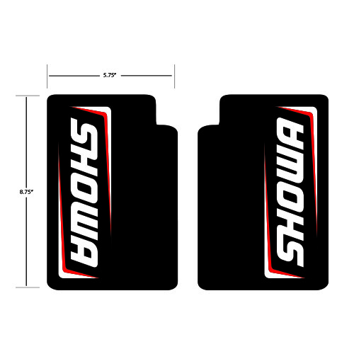 Dirt bike Upper Fork KYB SHOWA Graphics Decal Thick Gloss Agressive Adhesive eBay