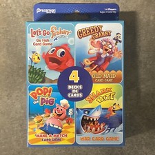 Pressman Boardgame Classic Card Games 4-In-1 Set New