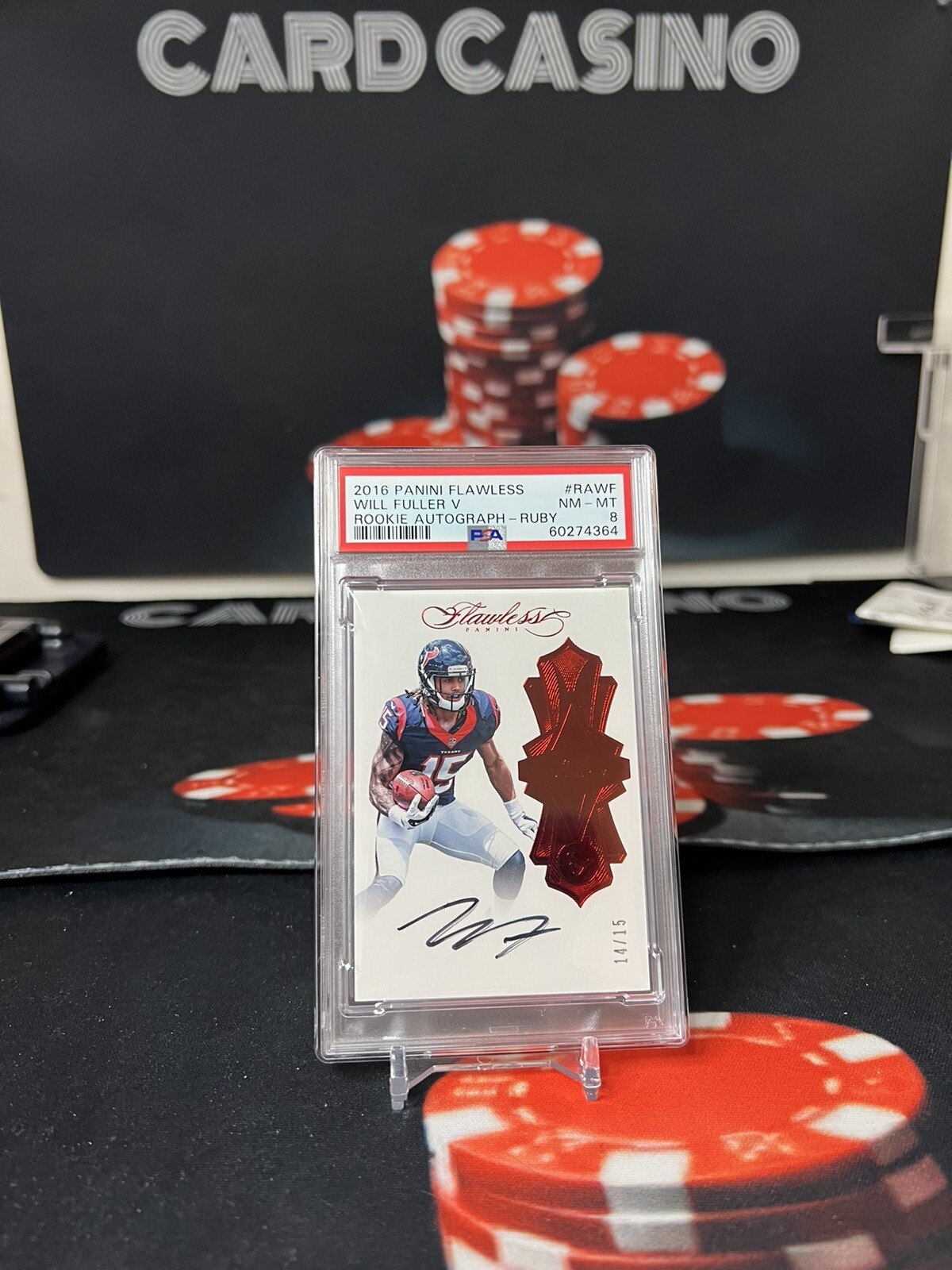 Will Fuller Panini Flawless Rookie Autographs #RAWF Ruby