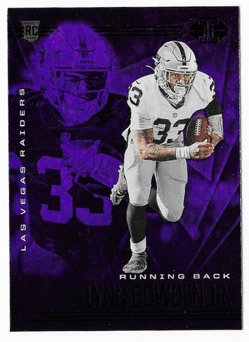 2020 Panini Illusions Rookie Sapphire #36 Lynn Bowden Jr. Raiders Parallel Blue - Picture 2 of 3