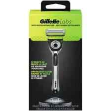Gillette Labs with Exfoliating Bar Razor Set Includes Razor Stand