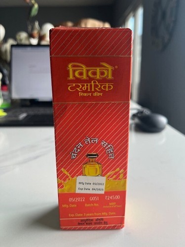 Vicco Turmeric Vanishing Skin Cream with Sandalwood Oil 60gm 04/25, US SHIPPING - Picture 9 of 9