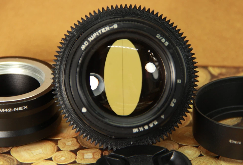 JUPITER-9 85mm f/2 Soviet lens ANAMORPHIC Cine mod lens, M42 Sony E Nex - Image 3 of 4