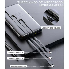 900000mAh Power Bank For Mobile Phone USB C Battery Pack Portable Charger Fast