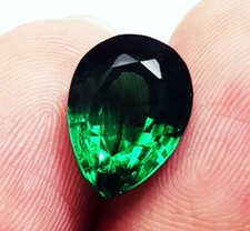 Natural Green Garnet 7.00 Ct Pear Shape Loose Gemstone Certified