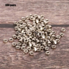 300 Pairs Rimless Glasses Screw Hex Nuts 1.4 Nut Cap Eyeglasses Repairing Pa AP9