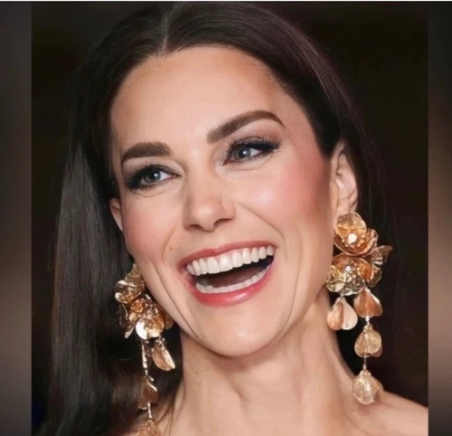 Zara Kate Middleton statement cascading floral earrings