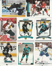 🏒 20 + different STEVE BERNIER cards lot 2006 - 2013 Sharks Canucks