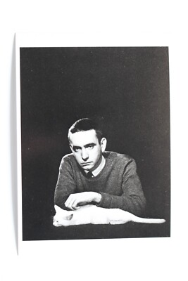 EDWARD ALBEE, 1961  by PHILIPPE HALSMAN,  seltene Kunst-Postkarte