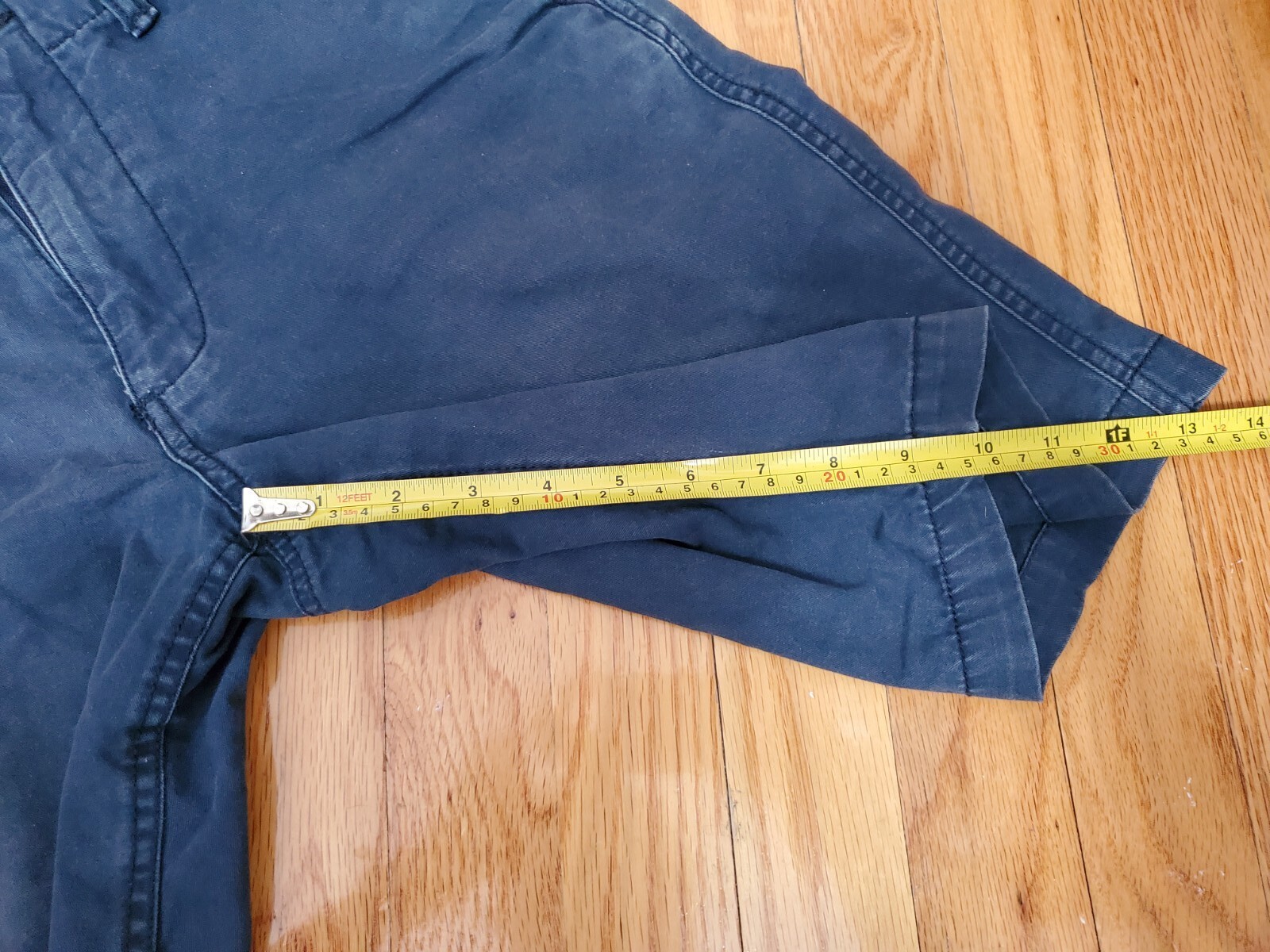 Old Navy Men's Chino Shorts Waist Size 28" Navy Blue Solid 10" Inseam eBay