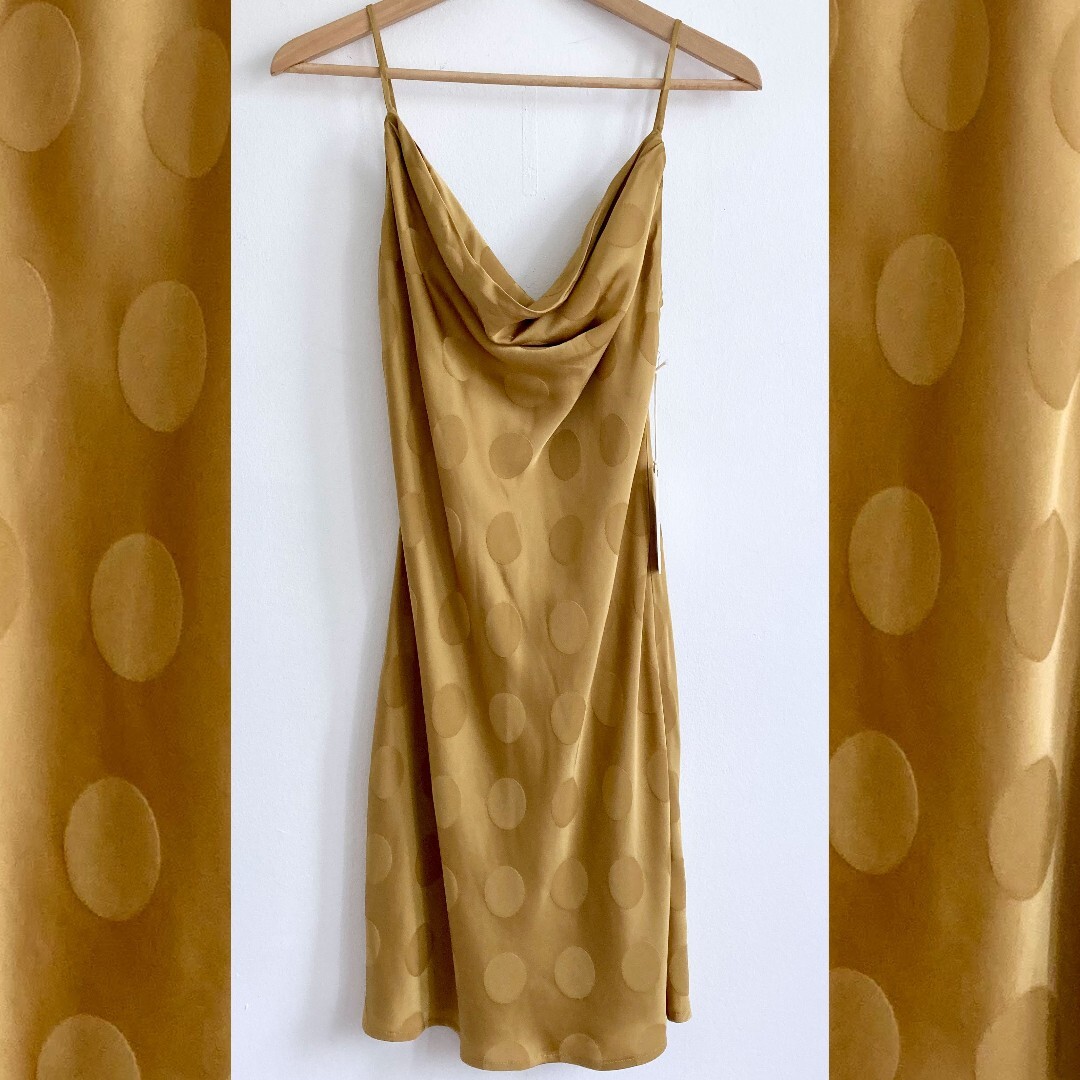 mini gold slip dress Free People Midnight Kiss Mini Slip Dress XS / Gold Combo main image 0