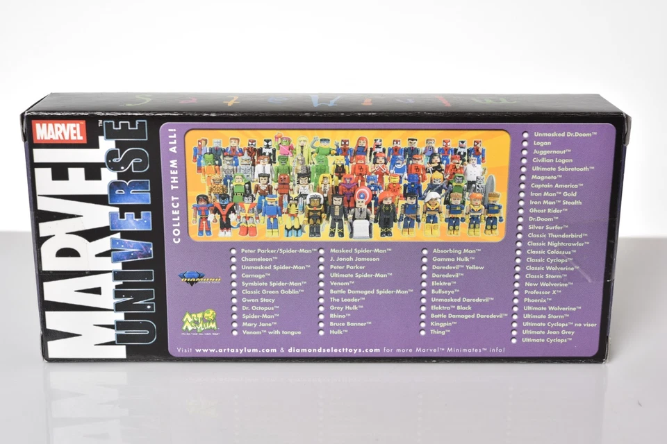 Paquete de 4 juguetes MiniMates Universo Marvel Peter Parker Spider-Man Kingpin Bullseye Foto 3 de 3