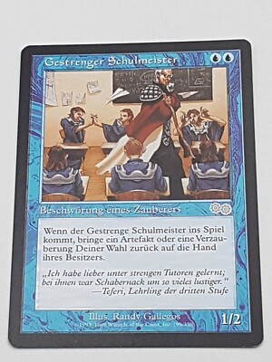 Magic the Gathering Einzelkarte Gestrenger Schulmeister bespielt