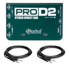 Radial Engineering ProD2 Stere Passive Direct Box Bundle with Instrument Cables