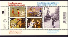 Netherlands Sc B767 Children Sheet of 5 MNH Children s Welfare 2014