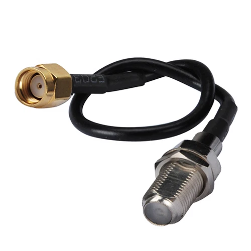 RP-SMA plug male to F-Type Female Jack bulkhead pigtail cable RG174 for wireless