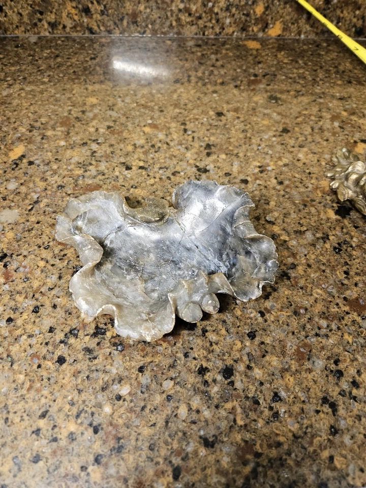 Старинная ранняя китайская щетка для мыла камня лотоса листьев стиральная машина чаша - Изображение 4 из 4