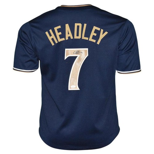 Chase Headley Signed San Diego Blue Baseball Jersey (JSA)