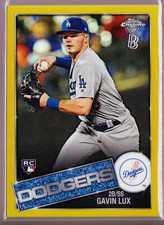 Gavin Lux Dodgers 2020 Topps Chrome Ben Baller 1985 Gold Refractor /50 85TC-5 RC