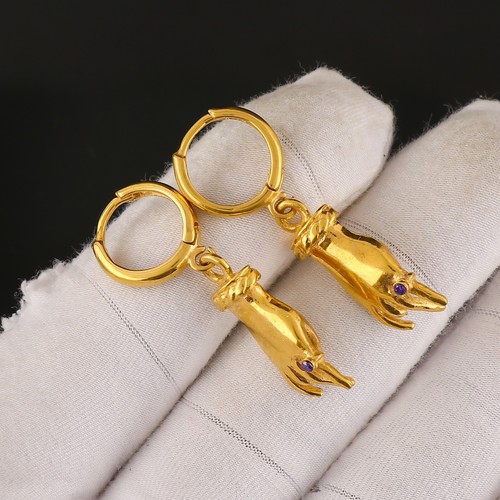 Lot De Bagues En Améthyste Plaqué Or 18k - Fait Main En Inde - Taille Mixte 6 à 9