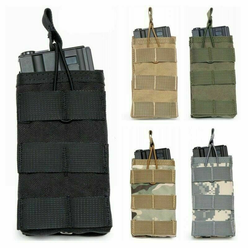 Military Tactical Molle 5.56 /.223 Single Open Top Magazine Pouch Mag Holder Bag-image
