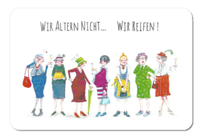 Frühstücksbrettchen | Wir altern nicht | Brettchen Schneidebrett | Freundlieb