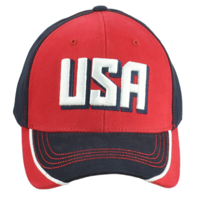 Captivating Country USA United States Two Color Adjustable Curved Bill Hat Cap