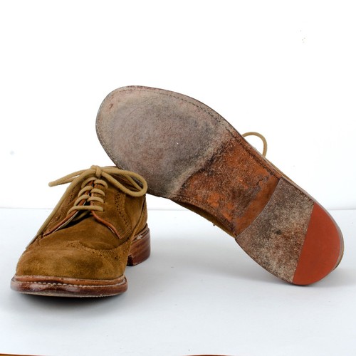 John A. Frye Ltd Ed Long Wingtip Suede Oxfords 9.5 D - Picture 9 of 12