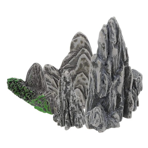 4 Pcs Artificial Mountain Rocks Fake Garden Stones Rockery Miniature Landscape O - Picture 3 of 5