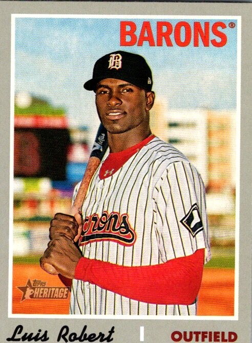 2019 Topps Heritage Minors #154 Luis Robert Birmingham Barons Baseball Card