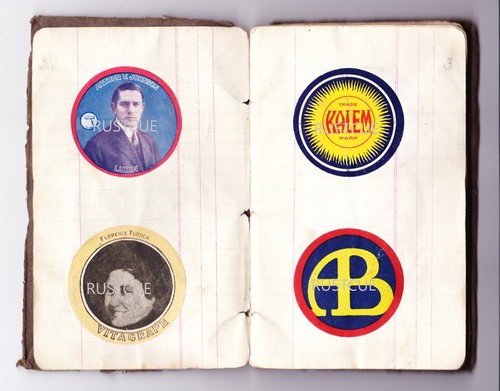Small Notebook With Approx 90 Movie Studio Logos Stuck In Film Cinema History - Picture 3 of 23