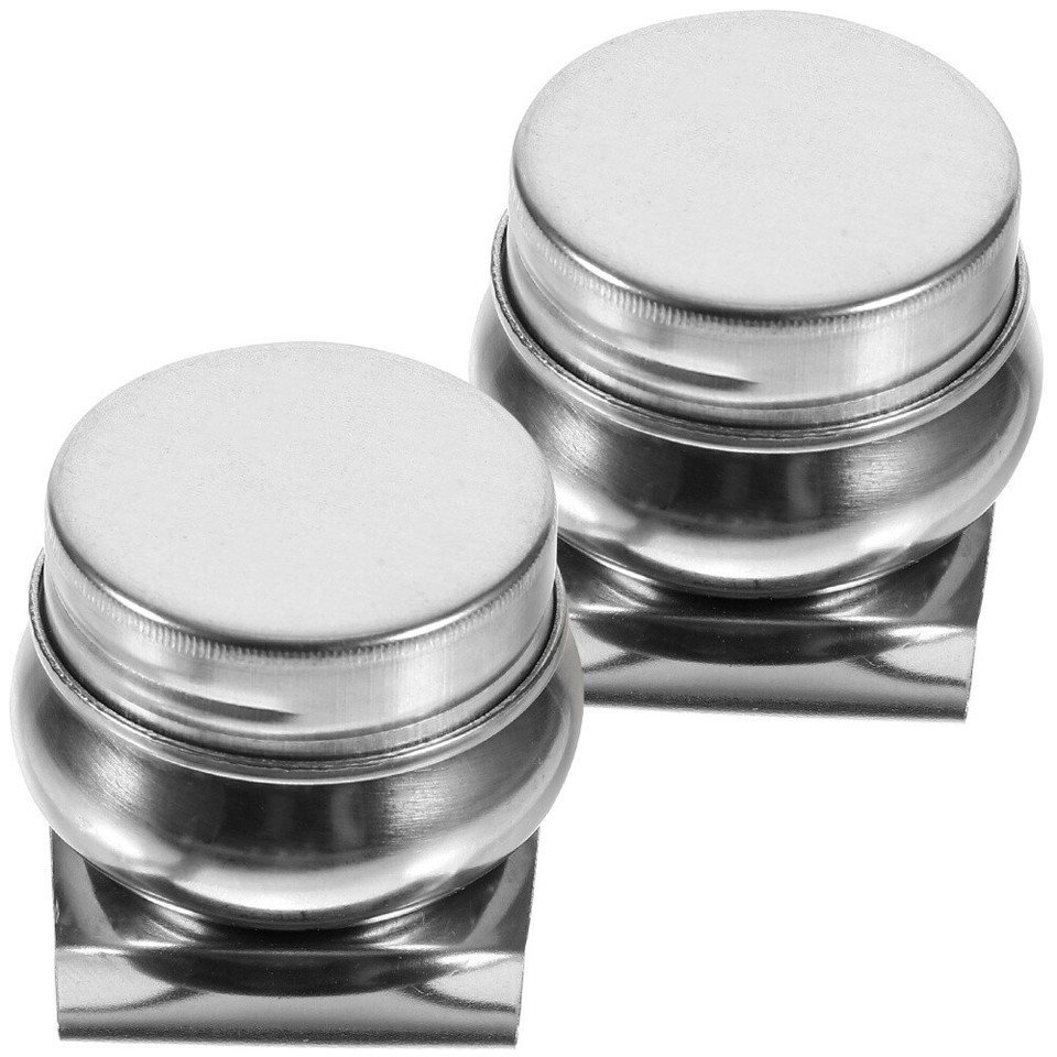 2 Pcs Oil Painting Palette Cup Portable Palettes Stainless Steel Mixing