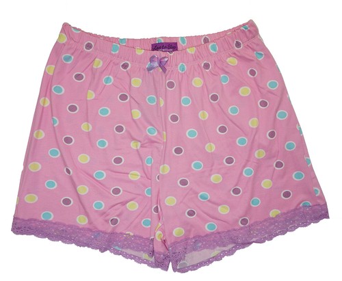 Love To Sleep Women's Zebra/Pink 2 Pack Lace Detail Pajama Shorts Size S M L XL - Picture 3 of 3