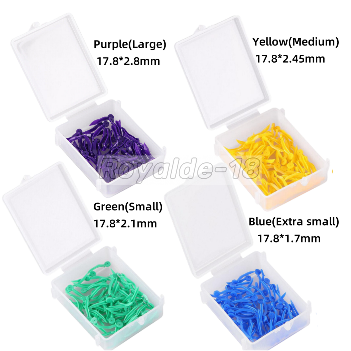200*Dental Plastic Wedges Concave Design Gap Diastema Wedge End