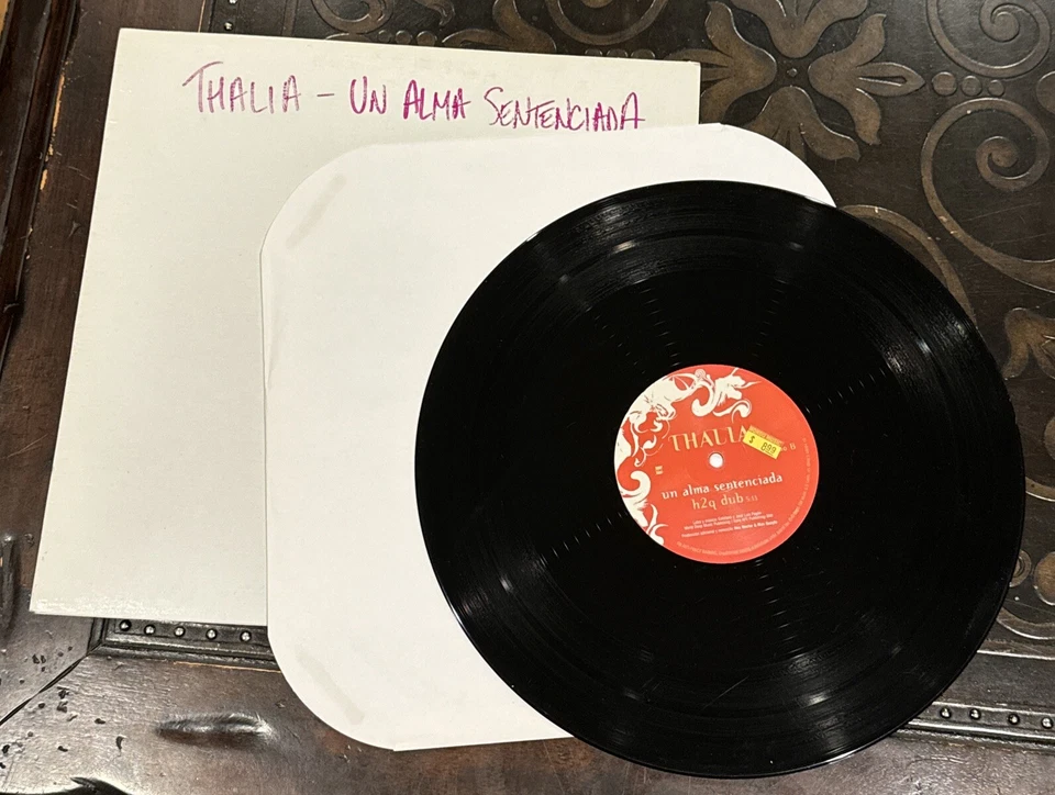 Thalia Un Alma Sentenciada Remixes 12” Vinyl Promo DJ Single h2q dub & club RARE - Image 4 of 4