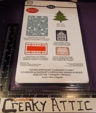 SNOWMWN TREE HOUSES 4 FOLDERS 1 DIE CUTS 658198 BASICGREY SIZZIX CREAKYATTIC