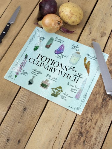 Chopping Board Potions For The Culinary Witch Small Rectangular 20x28.5cm - Picture 2 of 3