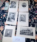 1928 Lot of 6 Civil War era themed prints Lincoln Sherman Grant JOHN BROWN etc.