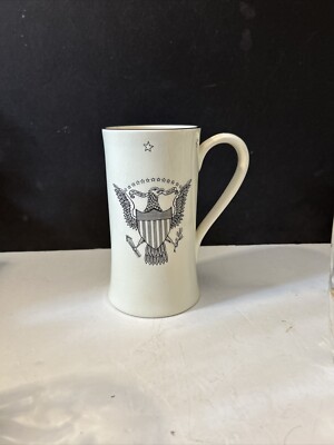 Staffordshire ~ England ~ mug stein ~ E Pluribus Unum ~ Great Seal United States