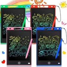 Paquete de 4 Tabletas de Escritura LCD 8.5 Pulgadas para Ninos de 3 a 8 Anos Kid