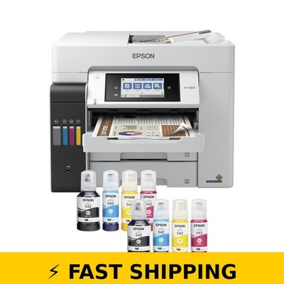 Epson EcoTank Pro ET-5800 Wireless Color All-in-One Printer - White