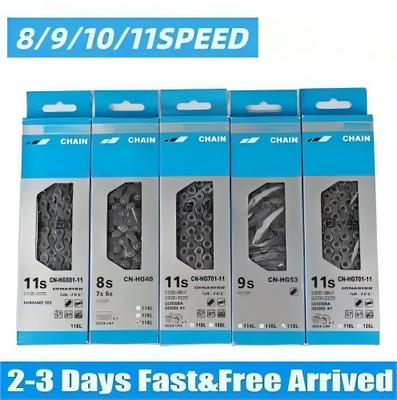Shimano MTB Fahrrad 6 7 8 9 10 11 12 Fach Kette 116/126 Glieder HG40/53/54/701-