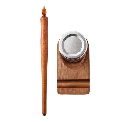Glass Dip Pen for Drawing Handwriting Comfortable Grip with Smooth Inks Flows