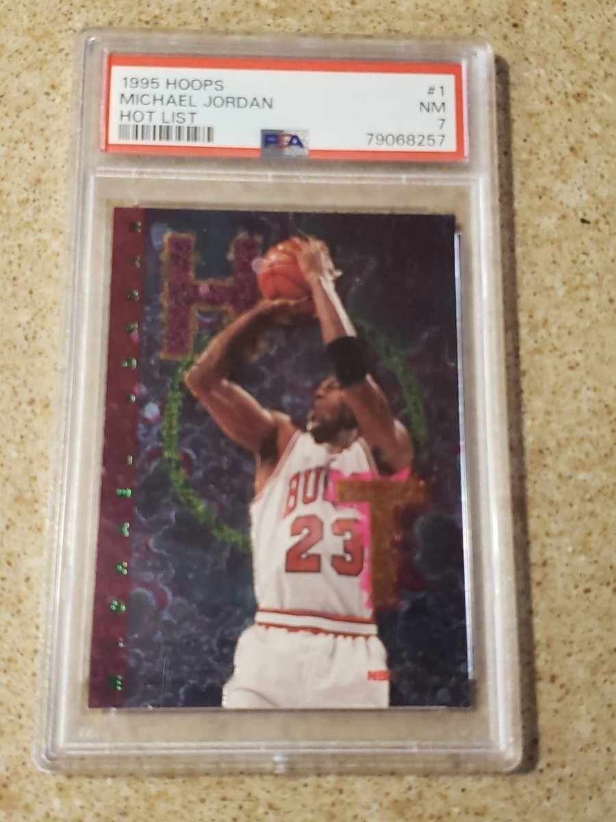 🏀1995 Hoops MICHAEL JORDAN HOT LIST #1 PSA 7 NM | eBay