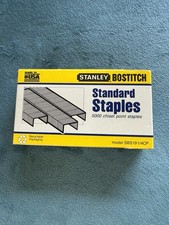 VINTAGE Stanley Bostitch Standard Staples 1/4" Chisel Point SBS191/4CP 5000-Pack